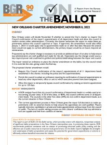 Fall 2022 ballot report cover