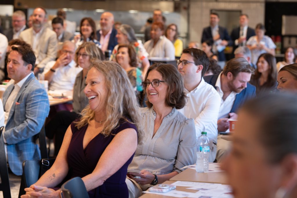 TMS_2957 - Bureau of Governmental Research Audience smiling and laughing at speaker's remarks