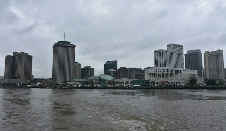 New Orleans skyline viewpoint. Weather coverage backdrop- MusikAnimal/ Wiki Commons.